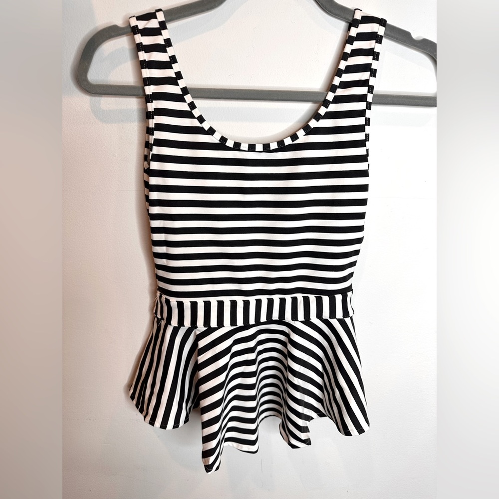 Bebe Peplum tank top